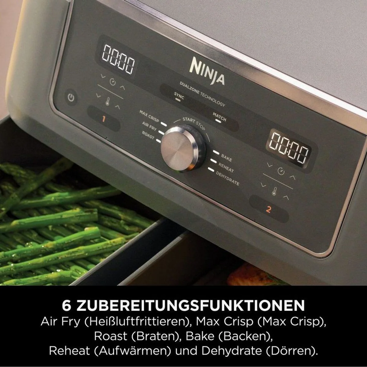 NINJA MAX Heißluftfritteuse DZ400EU, 6-in-1, 9.5L, 2470 W 5