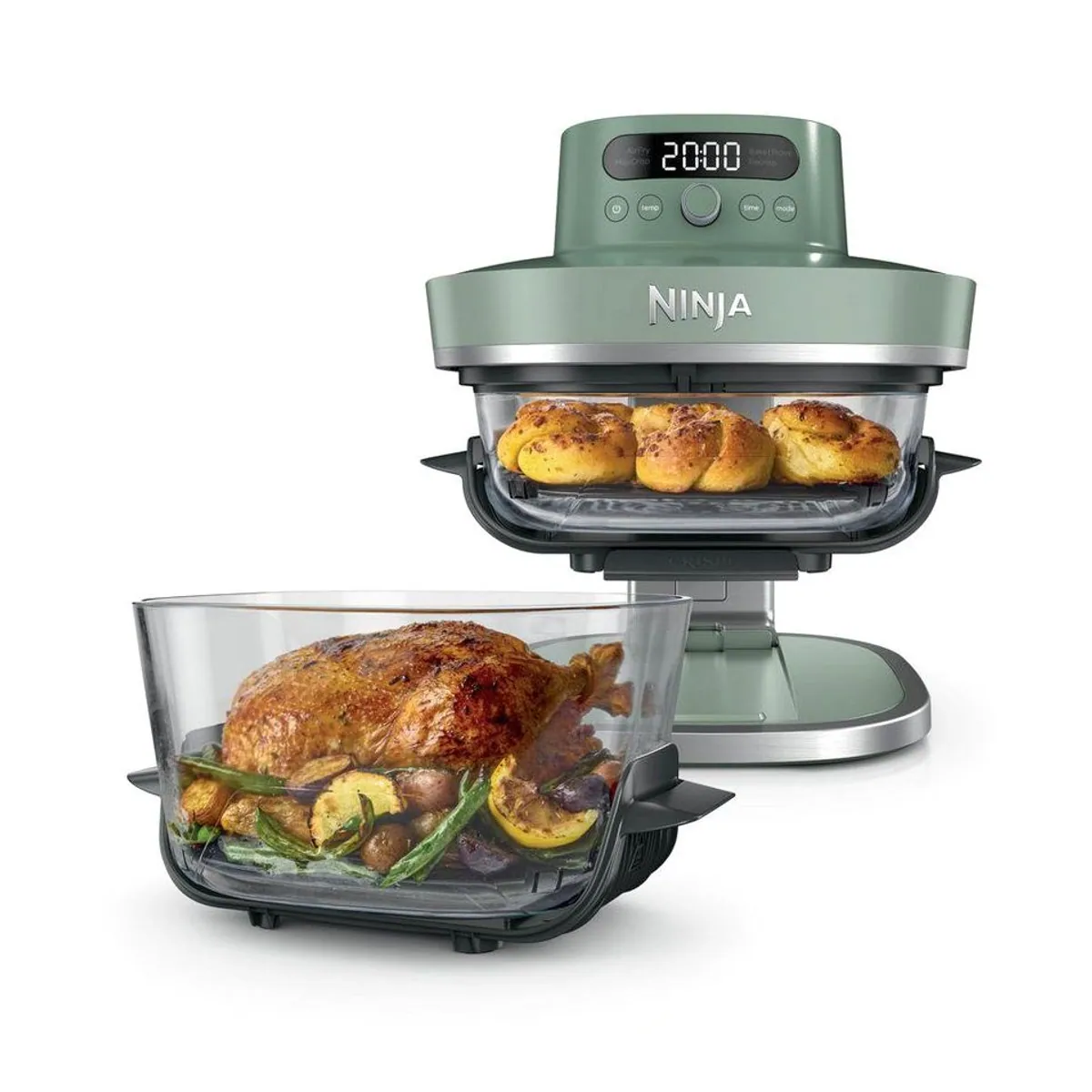 NINJA CRISPi PRO XL Heißluftfritteuse, 5,7 l Kapazität, gesundes Kochen, vielseitige Zubereitung 2
