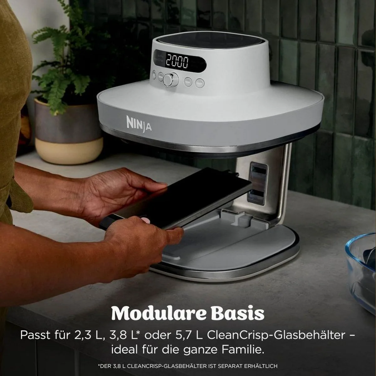 NINJA CRISPi PRO XL Heißluftfritteuse, 5,7 L Volumen, 5 Programme 5
