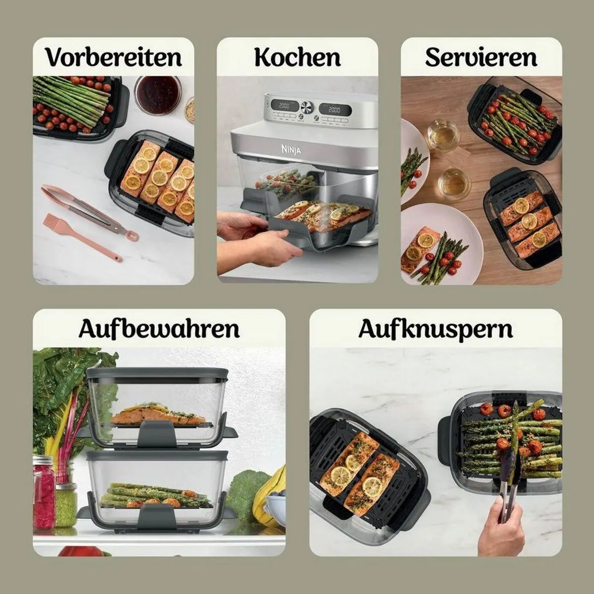 NINJA Heißluftfritteuse DD102EUIV2, 8 Funktionen, 2860 W – Weiß 5