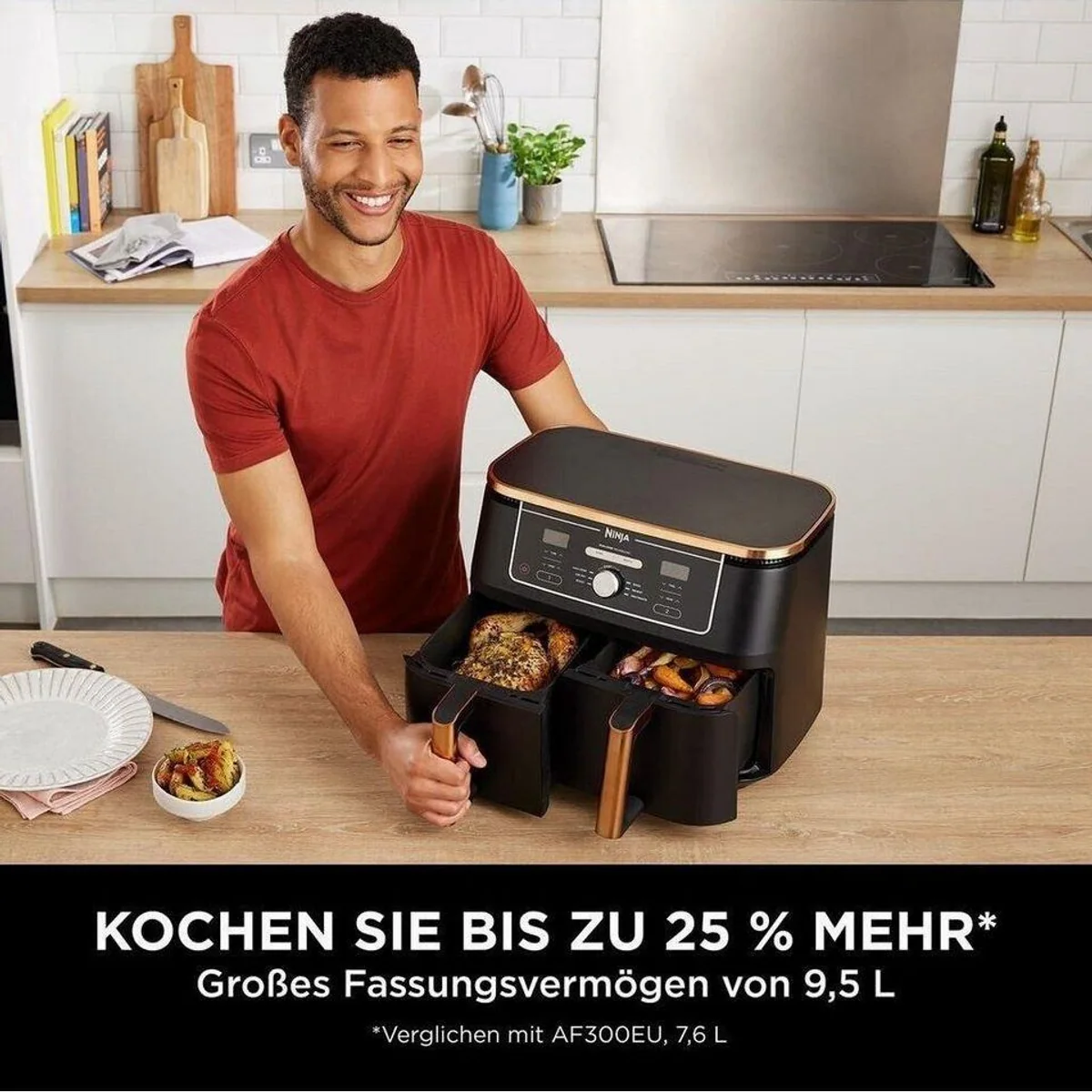 NINJA Heißluftfritteuse MAX Dual Zone, 6 Funktionen, 9,5 Liter Kapazität 5