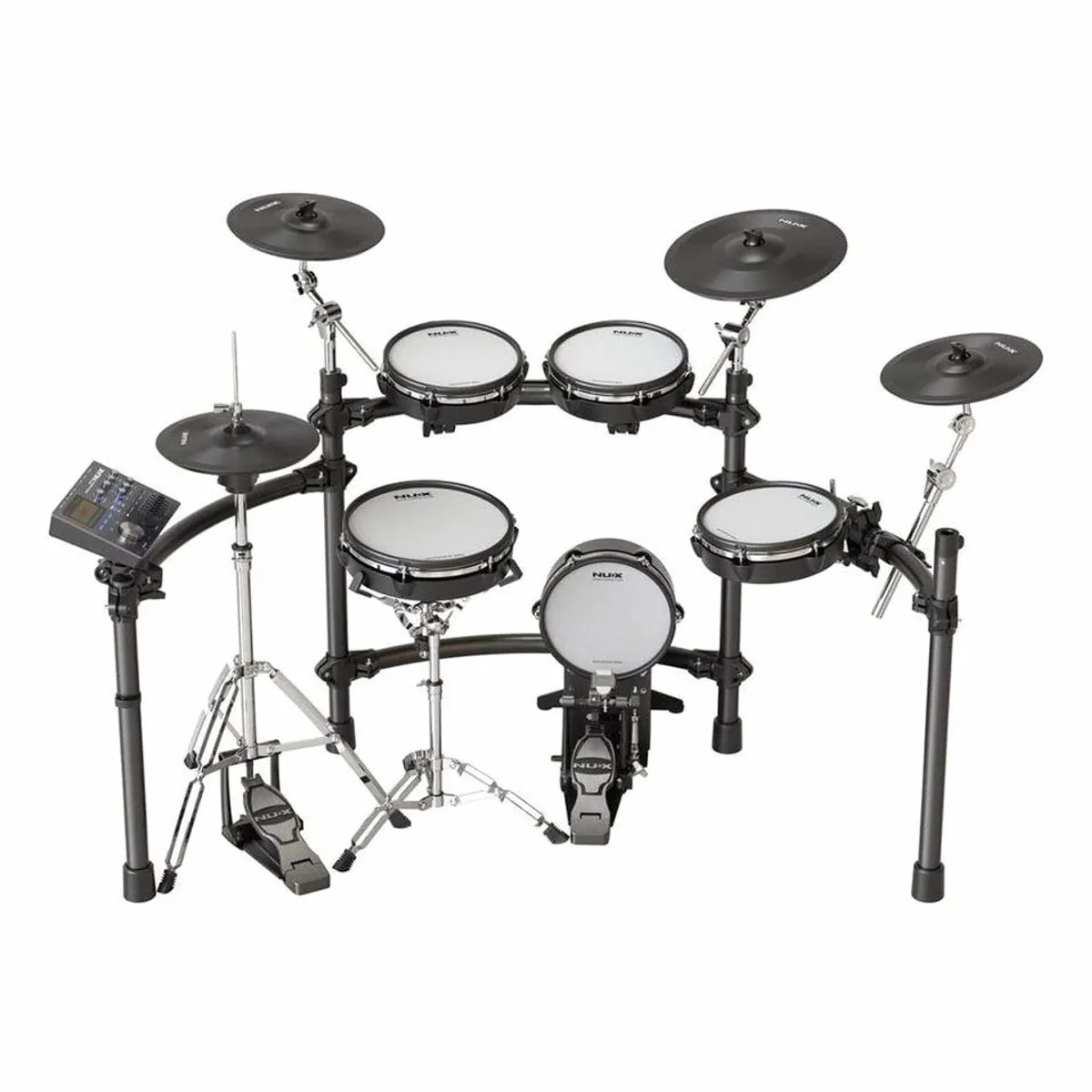 Nux DM-8 E-Drum, authentisches Spielgefühl, 30 Drum-Kits, USB Audio-Interface