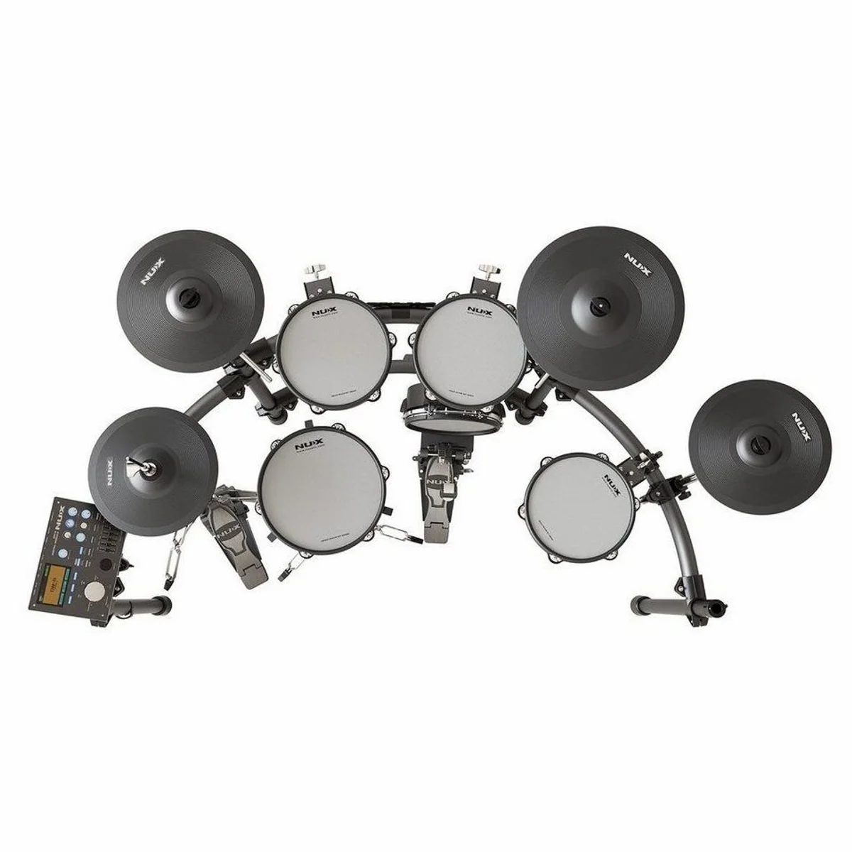 Nux DM-8 E-Drum, authentisches Spielgefühl, 30 Drum-Kits, USB Audio-Interface 2