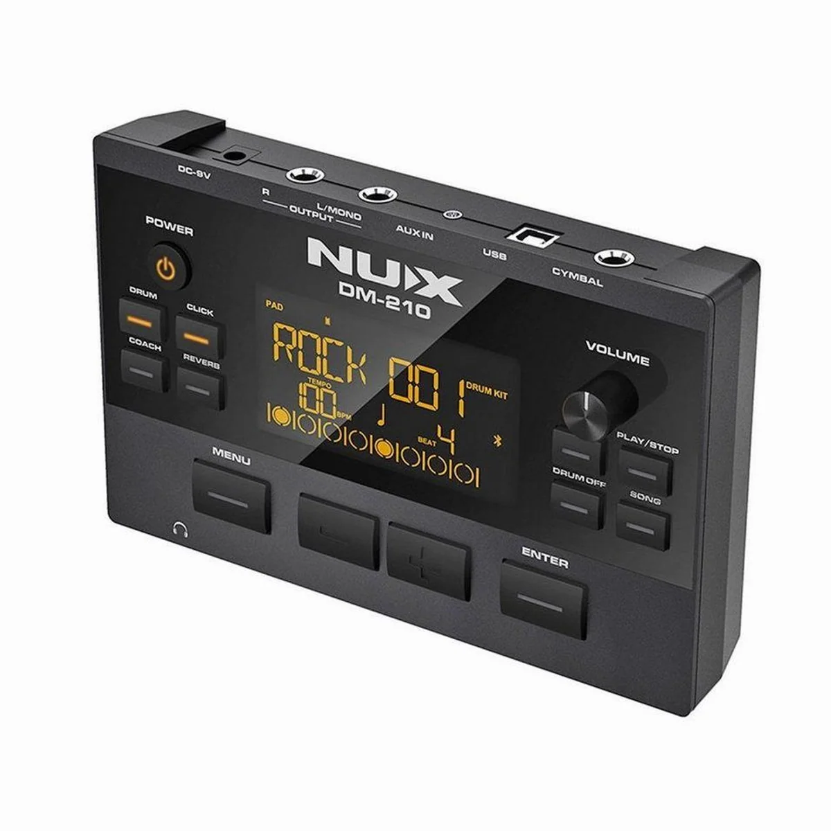 Nux DM-210 E-Drum Set, authentisches Spielgefühl, platzsparend, integrierte Coach-Funktion 4