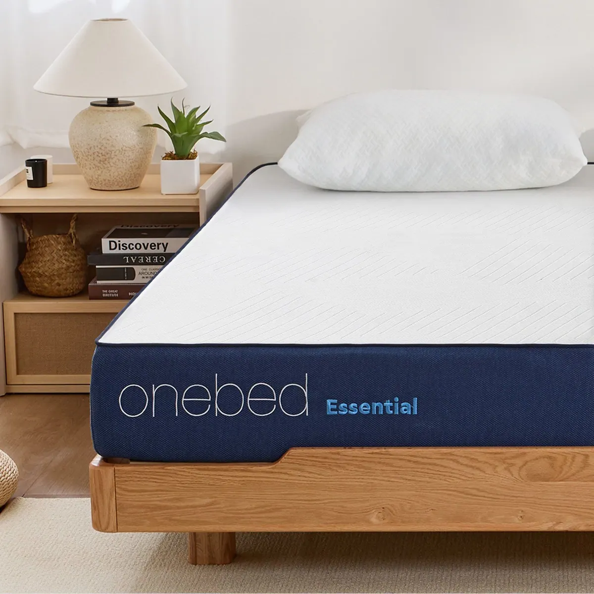 Onebed Essential Kaltschaummatratze, 7-Zonen Unterstützung, atmungsaktiv — 20 cm hoch, 90x200, 120x200, 140x200 4