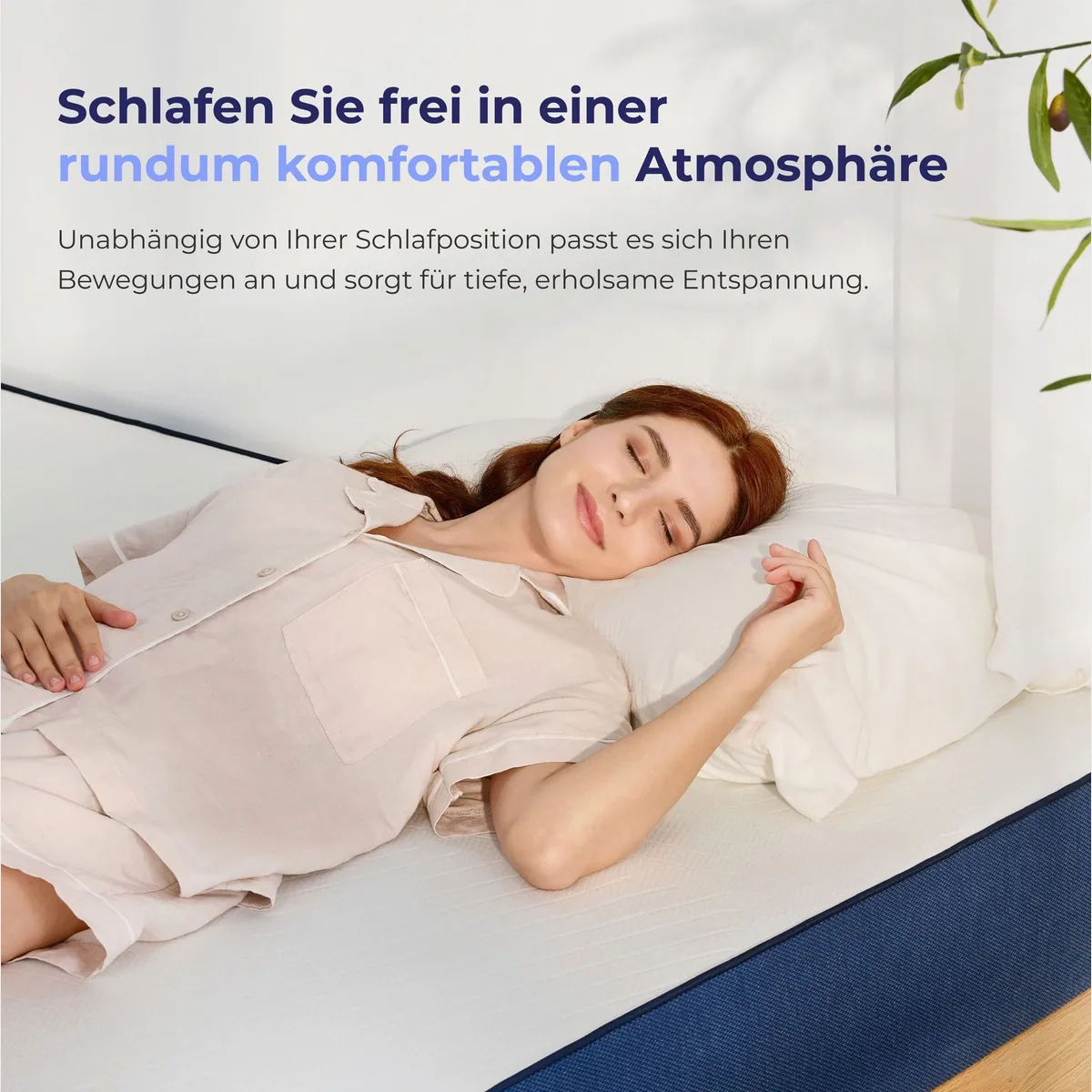Onebed Essential Kaltschaummatratze, 7-Zonen Unterstützung, atmungsaktiv — 20 cm hoch, 90x200, 120x200, 140x200 5