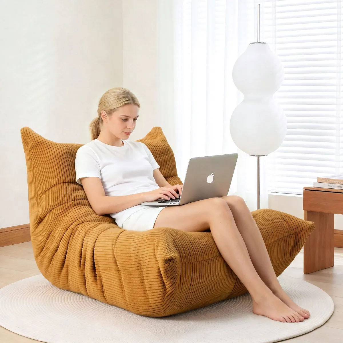 oyajia Sitzsack Relaxsessel, ergonomisch, bequem, modern — ideal für Wohnzimmer & Schlafzimmer