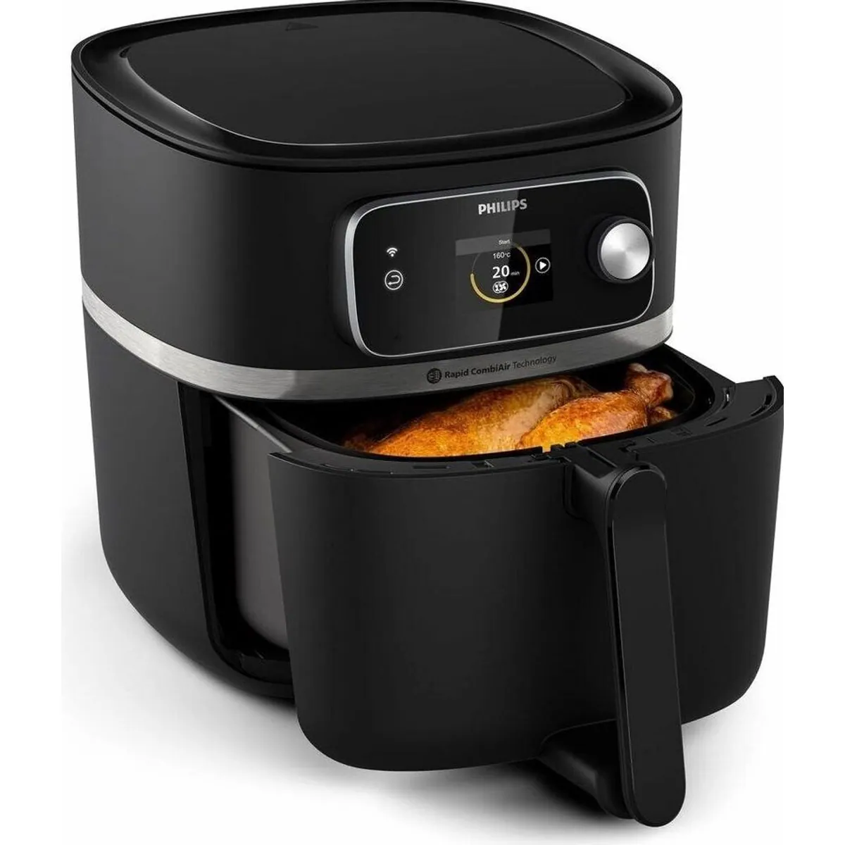 Philips Heißluftfritteuse Airfryer XXL Connected HD9880/90, 2200 W, 8,3 l Fassungsvermögen, NutriU App