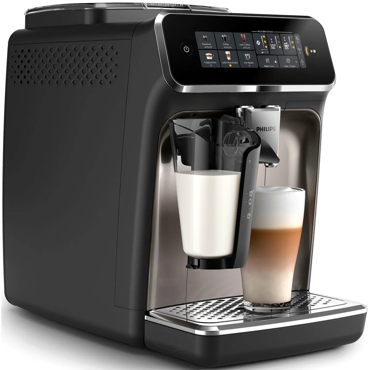 Philips Kaffeevollautomat EP3347/90, 6 Getränkevarianten, LatteGo-Milchsystem, geräuscharme Zubereitung