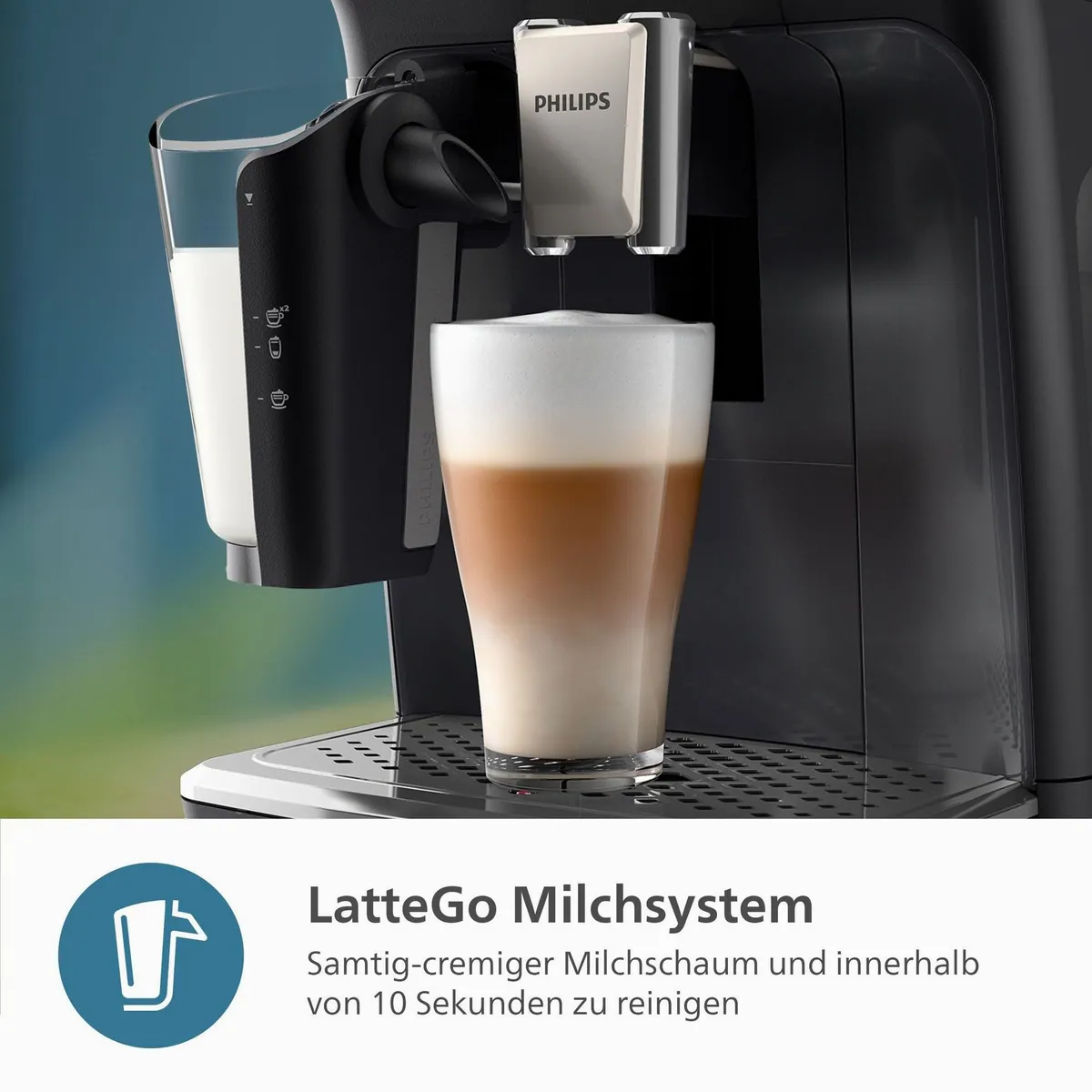 Philips EP4441/50 Kaffeevollautomat, 12 Kaffeespezialitäten, LatteGo-Milchsystem, SilentBrew Technologie 5