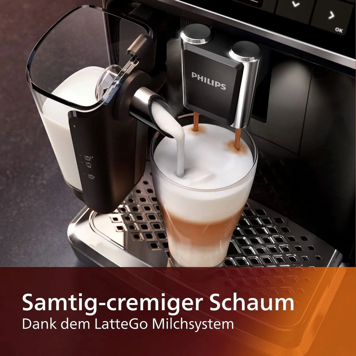 Philips Kaffeevollautomat EP5541/50, 12 Kaffeespezialitäten, SilentBrew Technologie 5