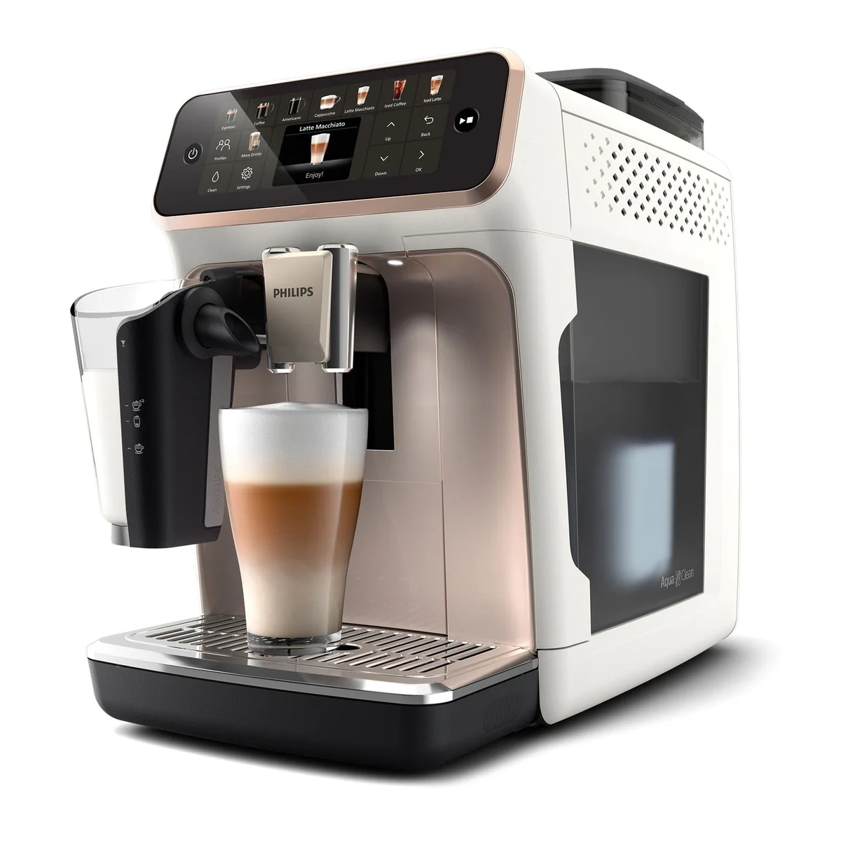 Philips EP5543/80 Kaffeevollautomat, 20 Kaffeespezialitäten, LatteGo-Milchsystem, SilentBrew Technologie 4