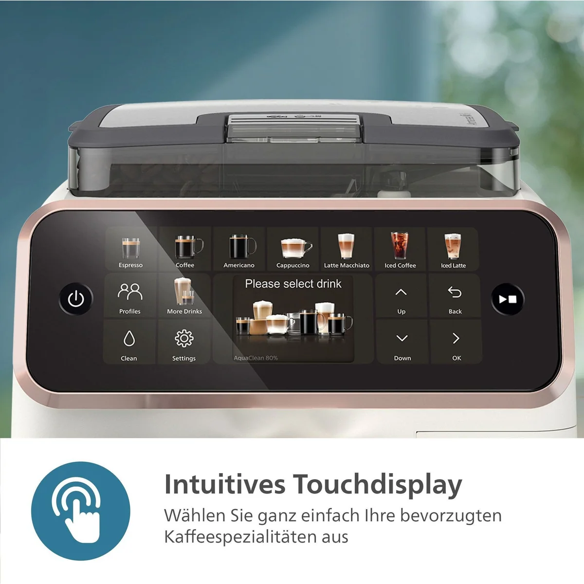 Philips EP5543/80 Kaffeevollautomat, 20 Kaffeespezialitäten, LatteGo-Milchsystem, SilentBrew Technologie 5