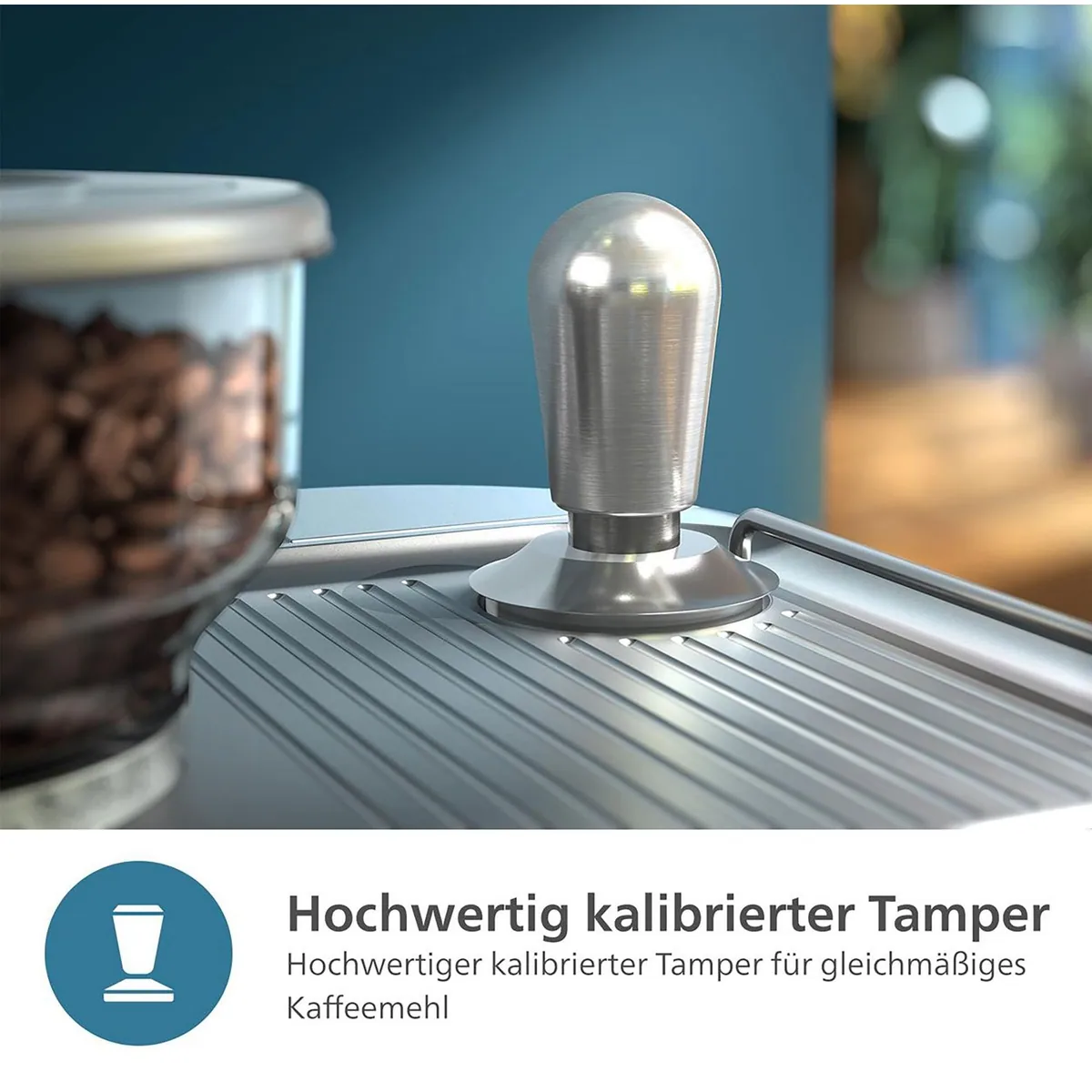 Philips PSA3218/01 Barista Brew Espressomaschine, halbautomatisch, Edelstahl-Siebträger, Americano-Taste 5