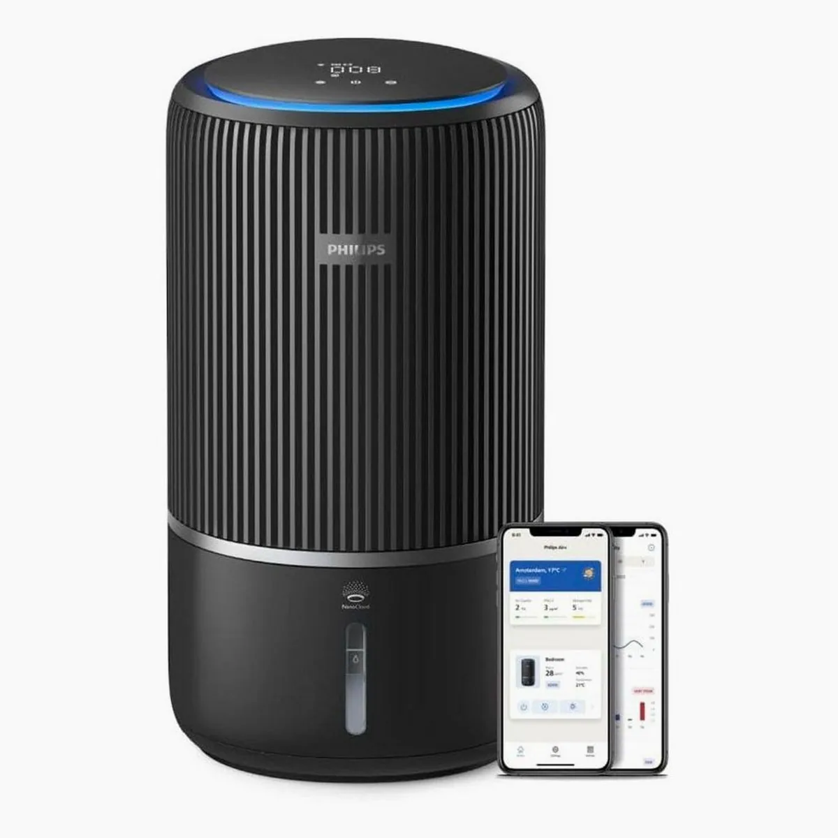 Philips Luftreiniger AC3421/13, 2-in-1 Gerät, elegante Design, intelligente App-Steuerung