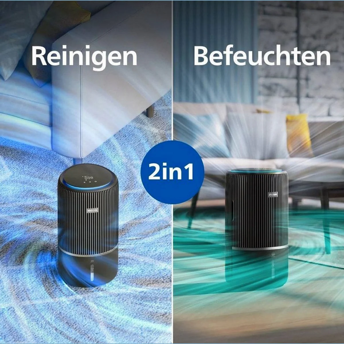 Philips Luftreiniger AC3421/13, 2-in-1 Gerät, elegante Design, intelligente App-Steuerung 4