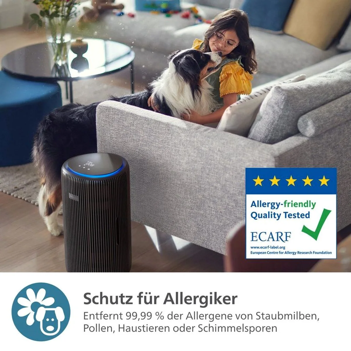 Philips PureProtect 3200 Series Luftreiniger, CADR 520 m³/h, 3-Schichten-HEPA, leise 4