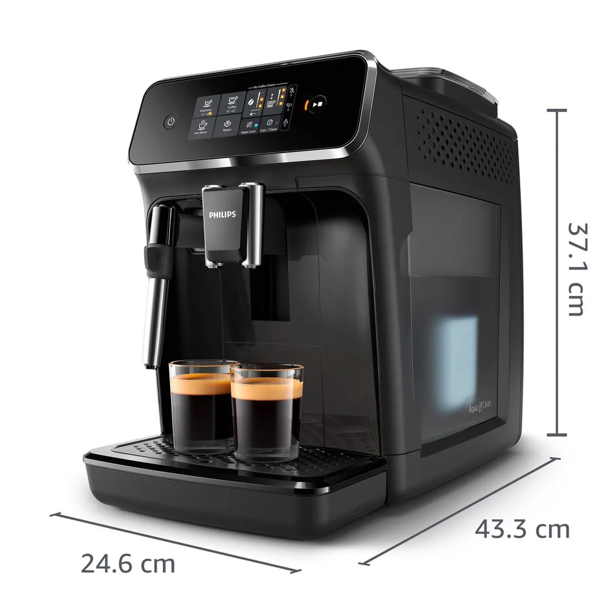 Philips Kaffeevollautomat EP2225/10, 2 Kaffeespezialitäten, anpassbare Aromastärke, Panarello Milchschäumer 3