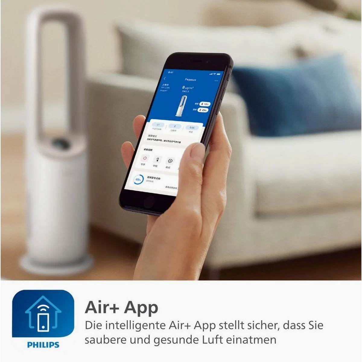 Philips AMF870 Air Performer, 3-in-1 Luftreiniger, Kühlung & Heizung für 70 m² 4