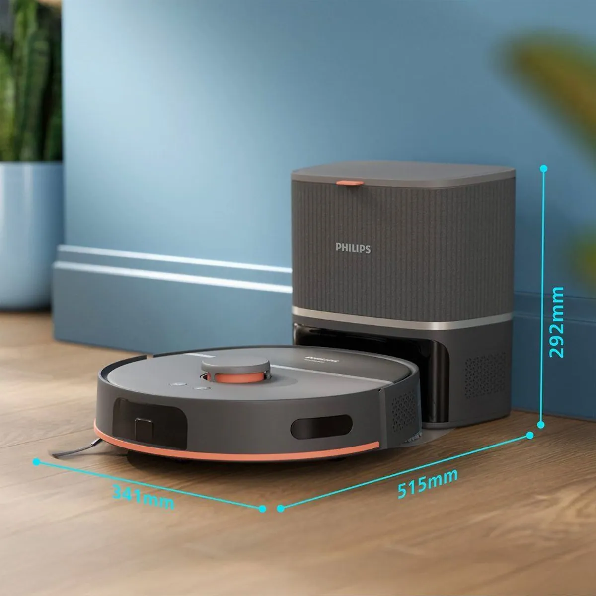 Philips Saugroboter XU5100/10, 10.000 Pa Saugkraft, LDS-Navigation, Wischfunktion 3