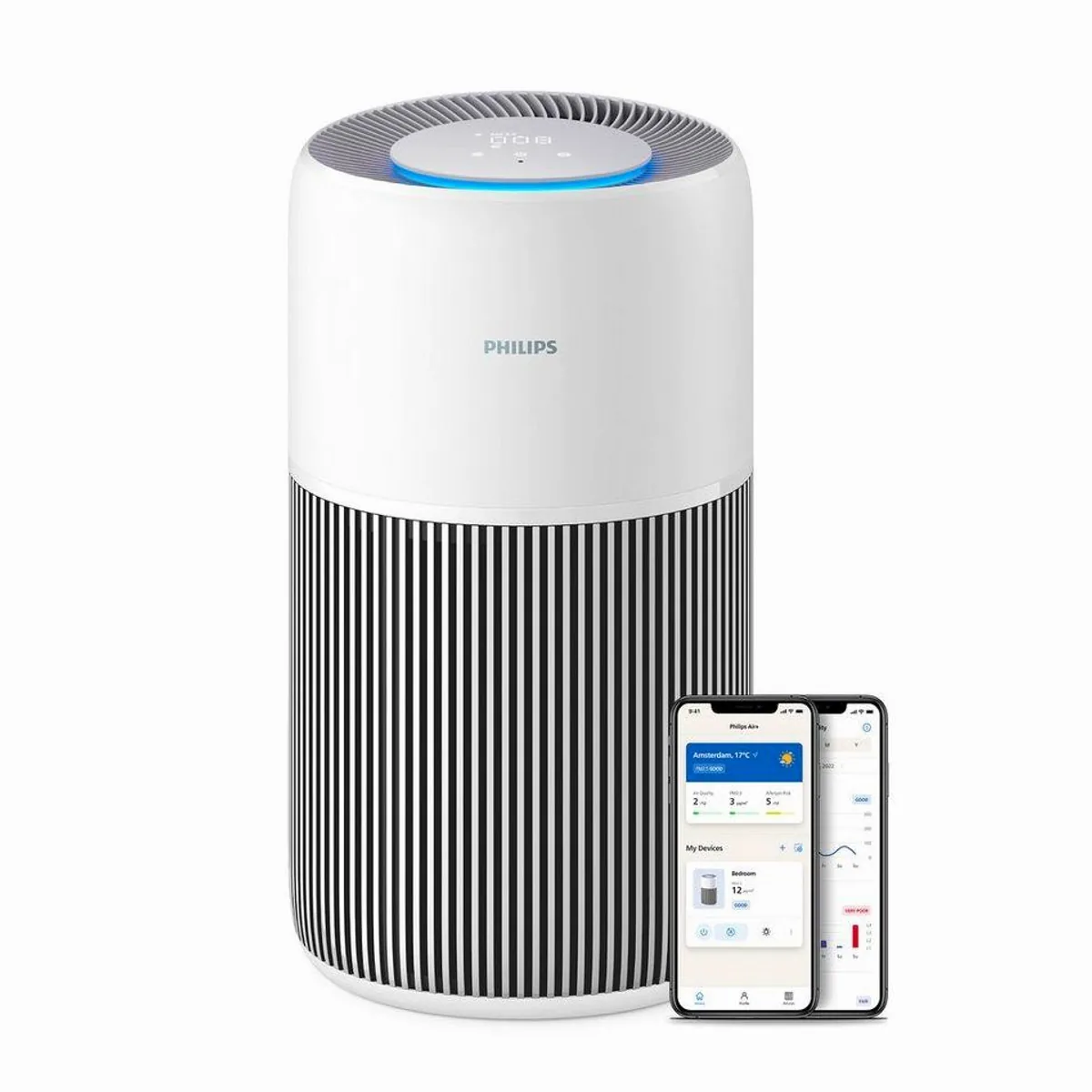 Philips PureProtect Quiet 2200 Series Luftreiniger, leise, App-Steuerung, für Räume bis 109 m²