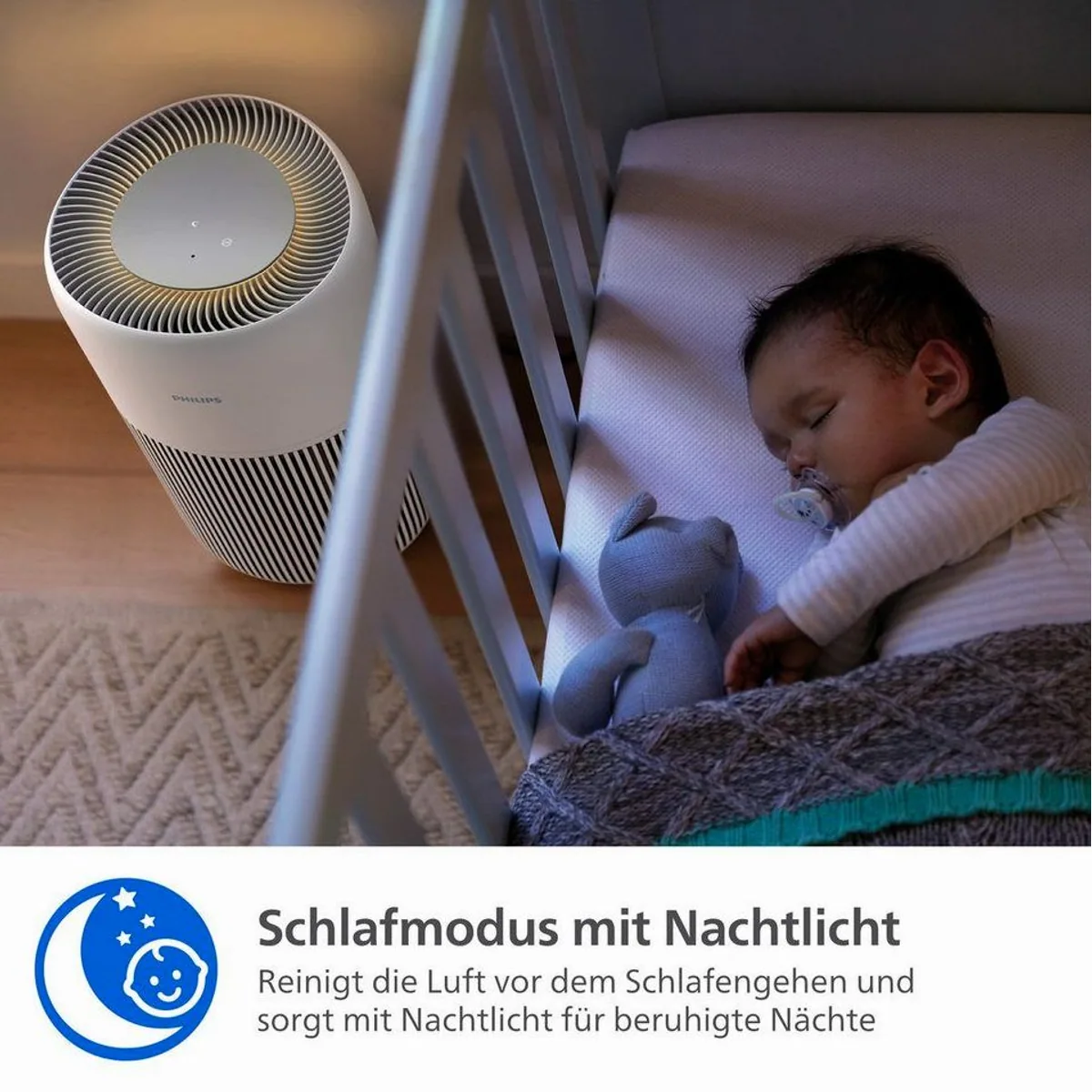 Philips PureProtect Quiet 2200 Series Luftreiniger, leise, App-Steuerung, für Räume bis 109 m² 3