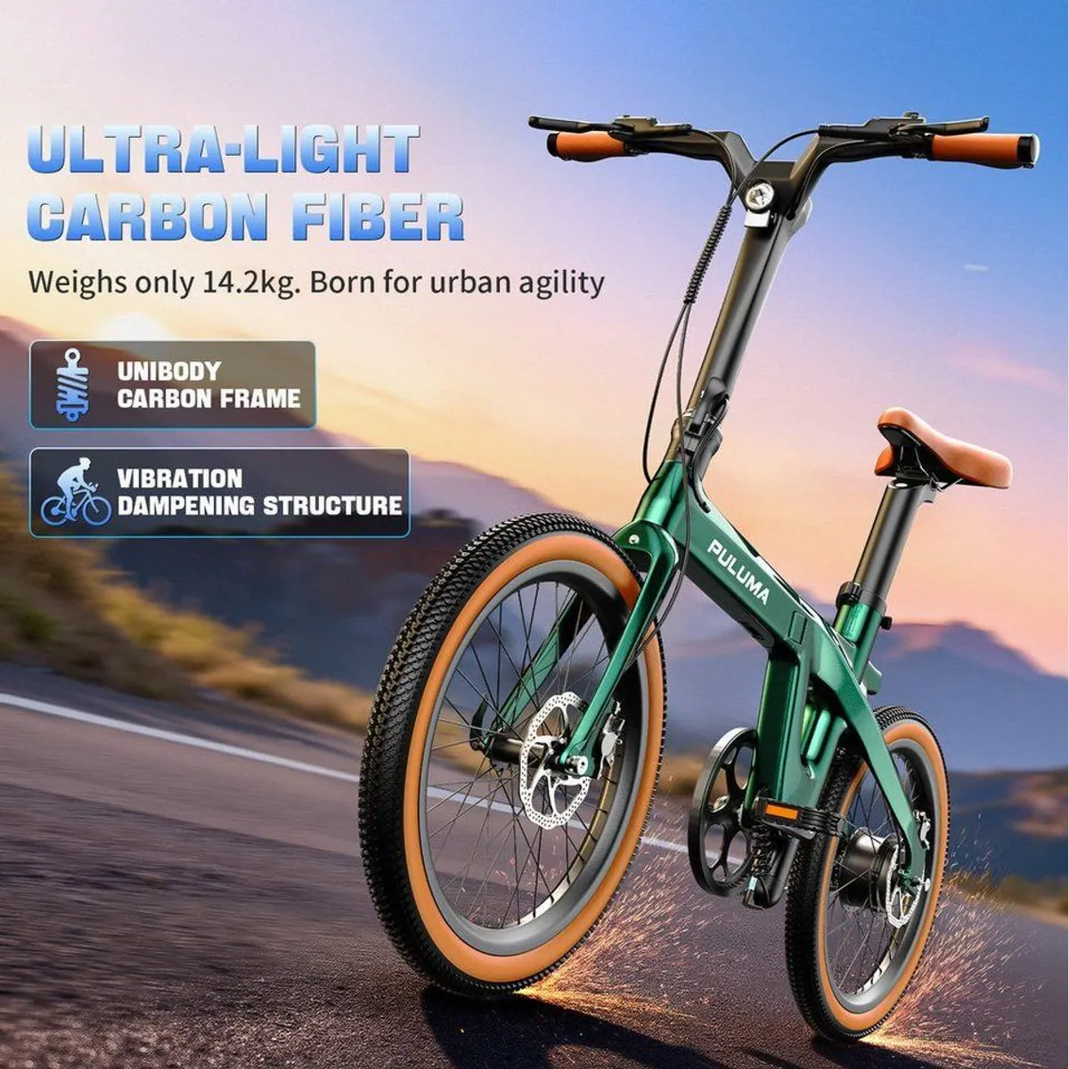 PixelPilot E-Bike Klapprad 20 Zoll, faltbar, Carbonrahmen, bis 25 km/h 5