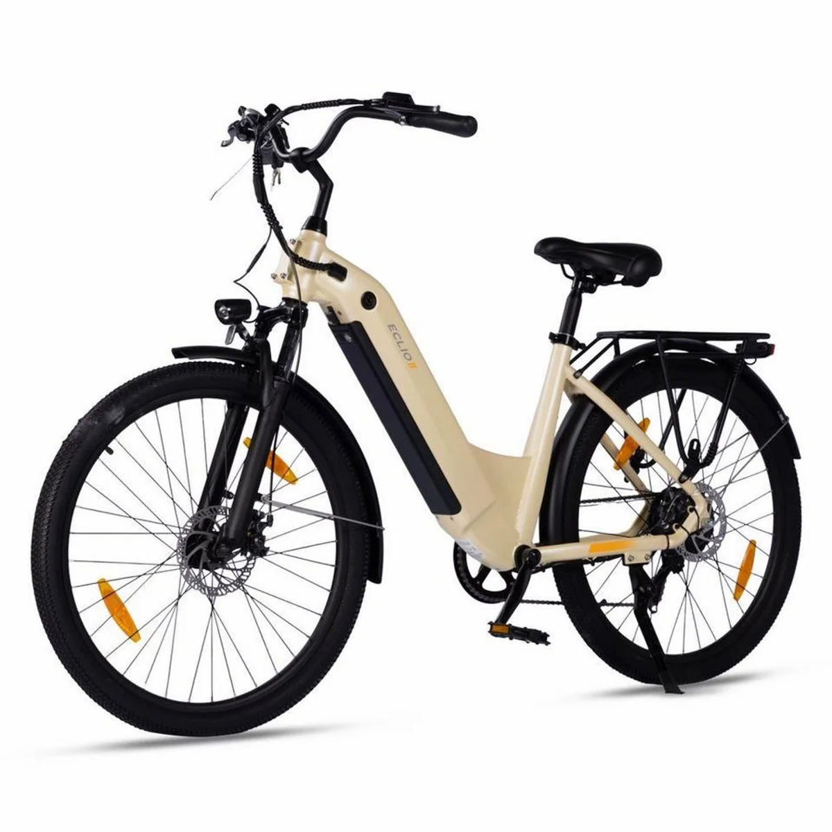 PixelPilot E-Bike Citybike 26 Zoll, komfortabler Tiefeinstieg, 80 km Reichweite