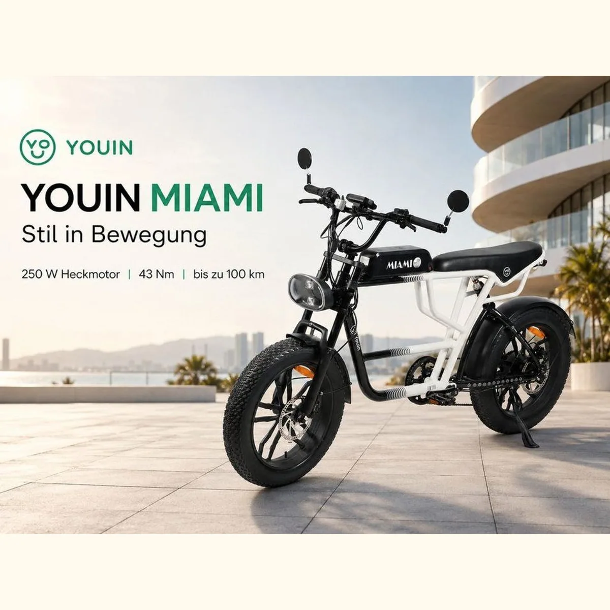 PixelPilot E-Bike Youin Miami 20 Zoll Fatbike, hohe Reichweite, Shimano 7-Gang — perfekter Begleiter für Abenteuer 2