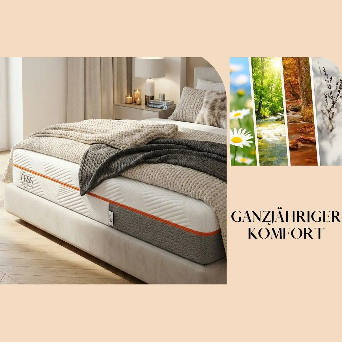 Pointhome Kaltschaummatratze, 7 Zonen für optimale Unterstützung, waschbarer Bezug 5