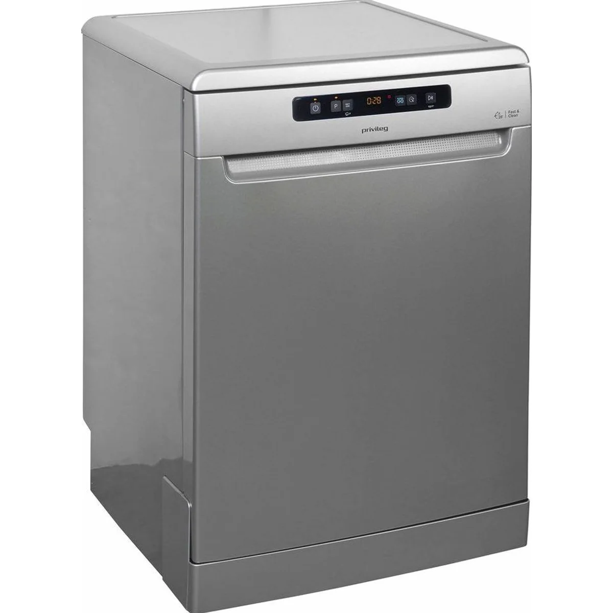Privileg P0F ECO D541 S Standgeschirrspüler, 14 Maßgedecke, Fast&Clean 28 Min.