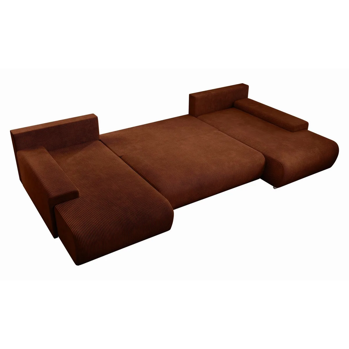 PROMETO Möbel Ecksofa Credo, stilvolles Design, Schlaffunktion, großzügiger Stauraum 3