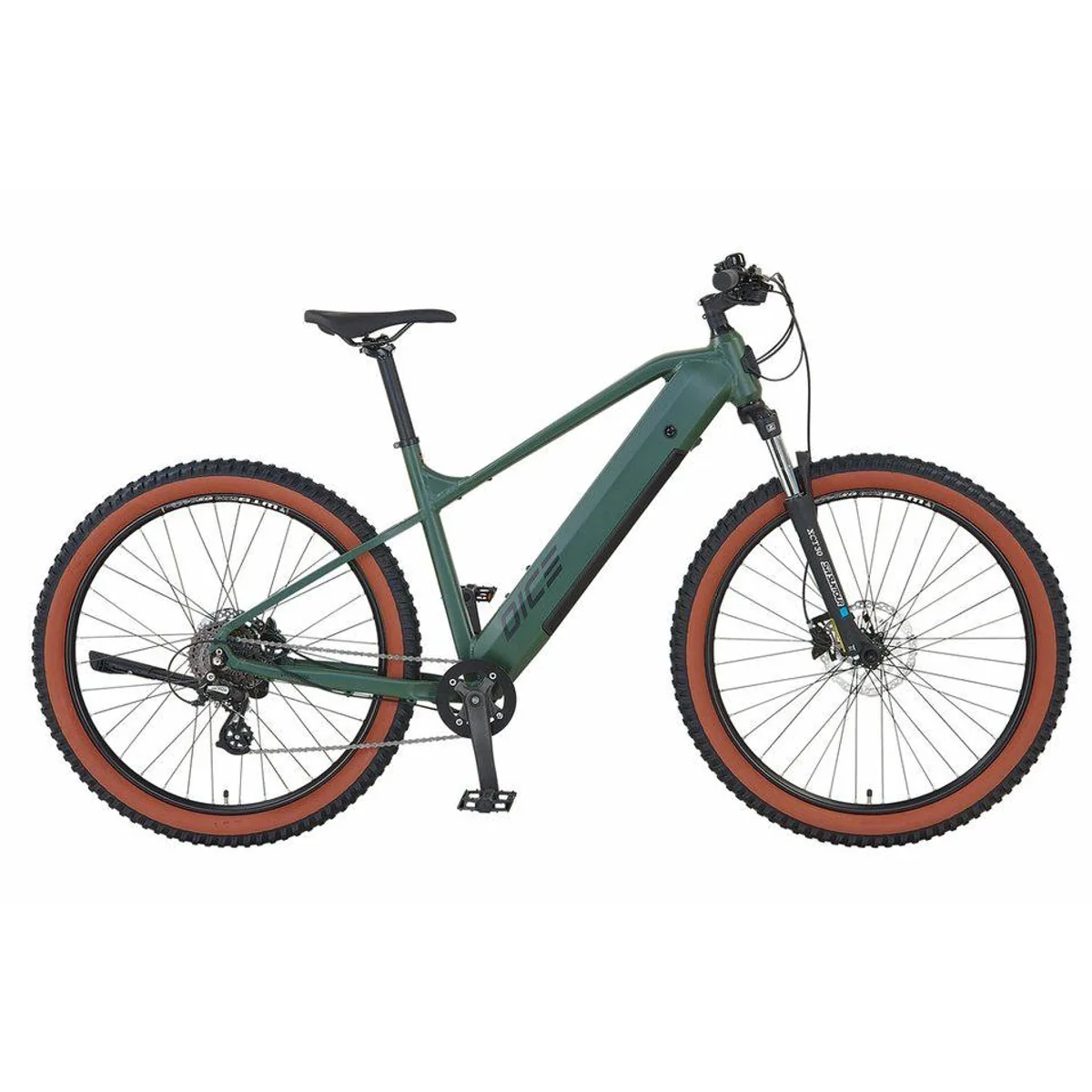 Prophete Dice 1.0 E-Mountainbike, 8-Gang Shimano Altus, 250 W Heckmotor — ideal für Offroad-Abenteuer