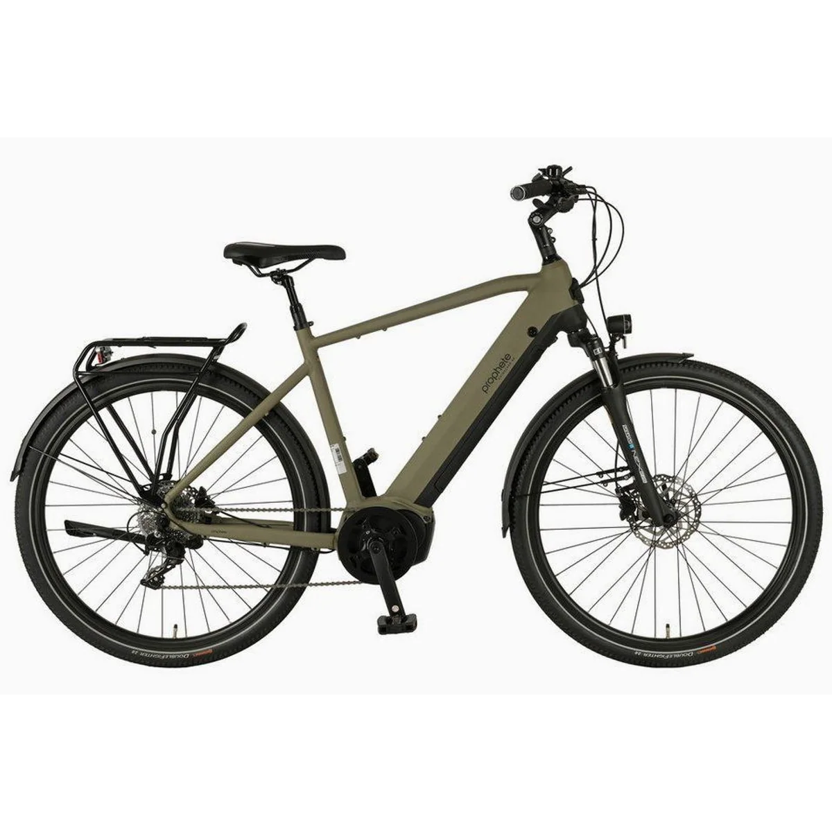 Prophete Entdecker 4.0 E-Bike, kraftvoller Mittelmotor, 10-Gang Schaltung, komfortabler Gepäckträger