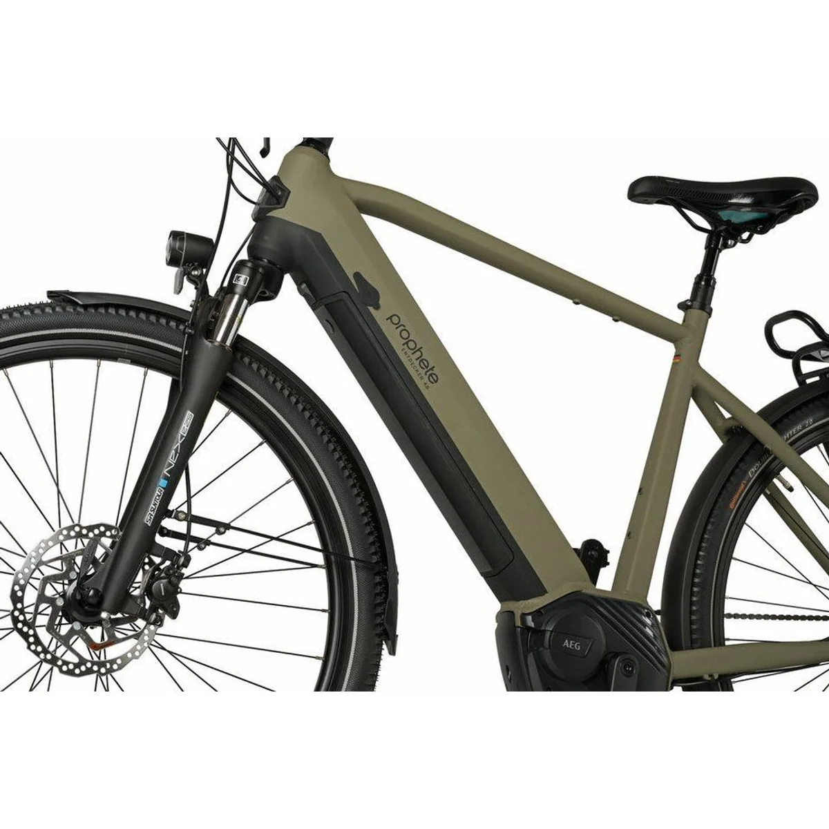 Prophete Entdecker 4.0 E-Bike, kraftvoller Mittelmotor, 10-Gang Schaltung, komfortabler Gepäckträger 3
