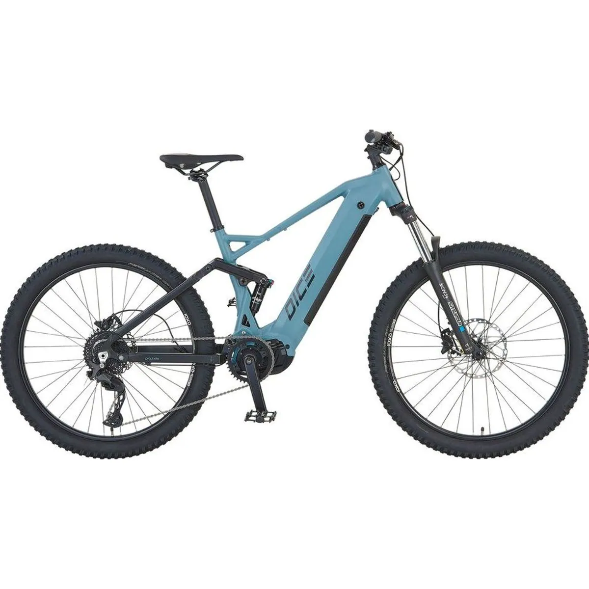 Prophete Dice 4.0 E-Mountainbike, 10 Gang Shimano Cues, Mittelmotor, 480 Wh — Sportlich, leistungsstark, vielseitig