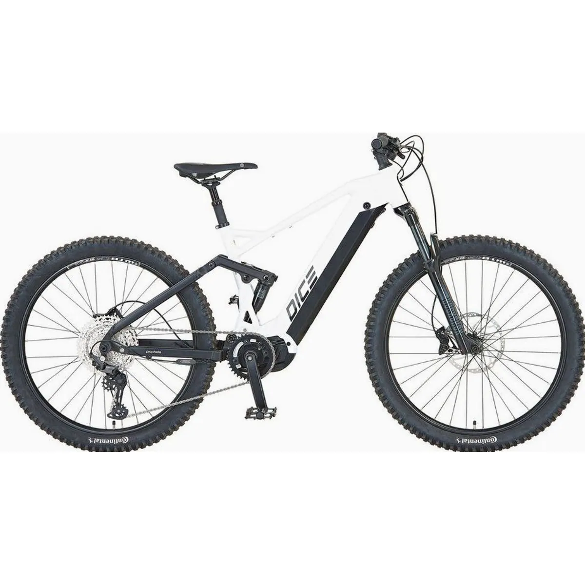 Prophete Dice 5.0 E-Bike, 12 Gang Shimano Deore, 720 Wh Akku, vollgefedert