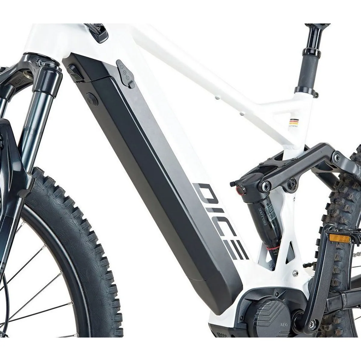 Prophete Dice 5.0 E-Bike, 12 Gang Shimano Deore, 720 Wh Akku, vollgefedert 4