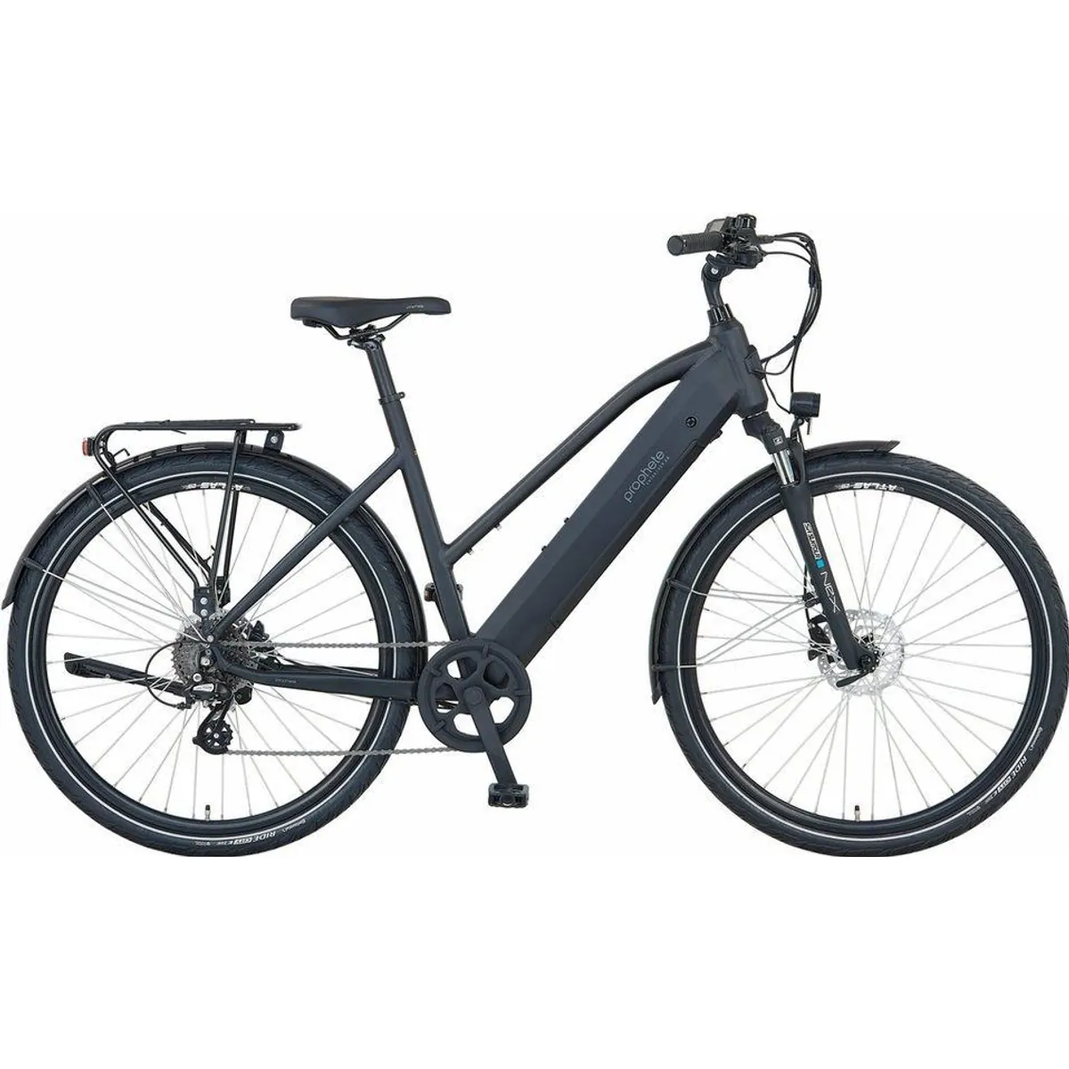 Prophete Entdecker 2.8 E-Bike, 8-Gang Shimano, Heckmotor, 540 Wh — sportliches Design, hohe Reichweite, sichere Fahrt
