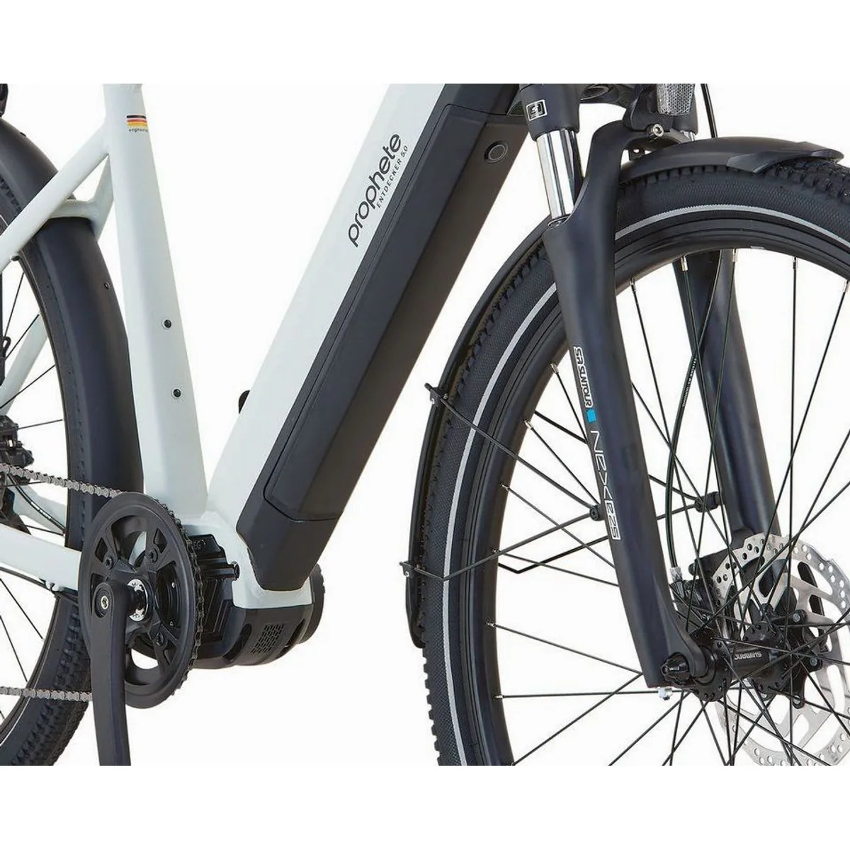 Prophete Entdecker 5.0 E-Bike, 250 Watt Mittelmotor, 800 Wh Akku, 10 Gang Shimano Deore 5