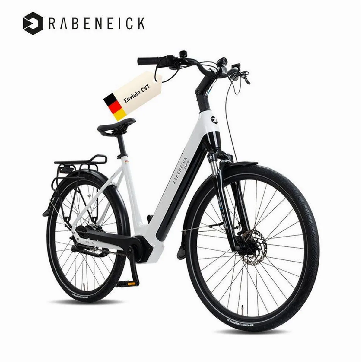 Rabeneick Comfort E-Bike, Enviolo Nabenschaltung, 522 Wh Akku — kraftvolle Unterstützung, stufenloses Schalten, eleganter Rahmen