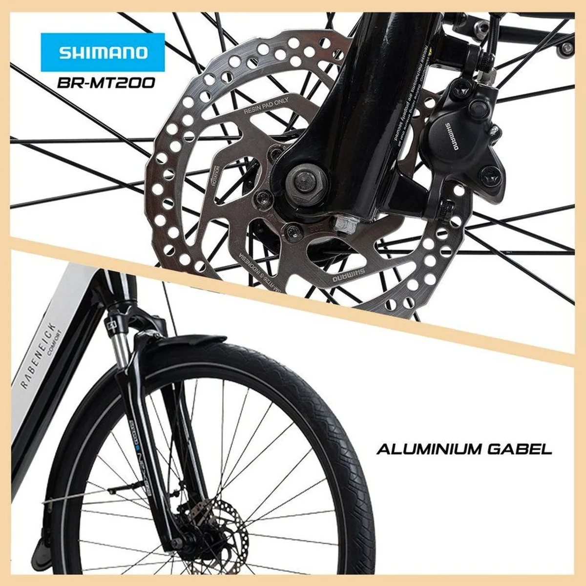 Rabeneick Comfort E-Bike, Enviolo Nabenschaltung, 522 Wh Akku — kraftvolle Unterstützung, stufenloses Schalten, eleganter Rahmen 5