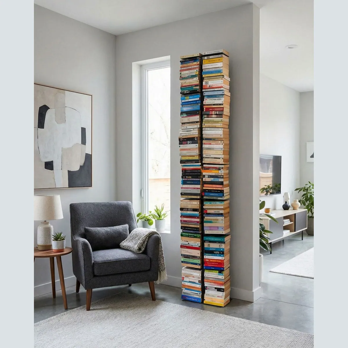 Radius Booksbaum 1 Wandregal, 14 Regalböden, modernes Design 3