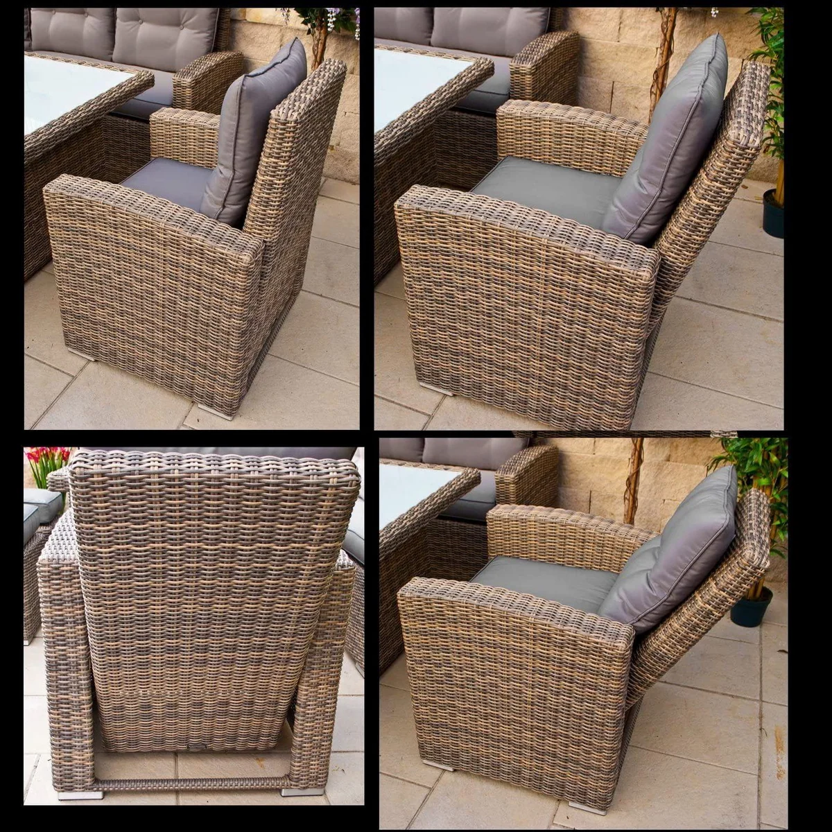 Ragnarök Möbel-Design Gartenlounge-Set Wieland XL, großzügig, flexibel, ohne Aufbau 3