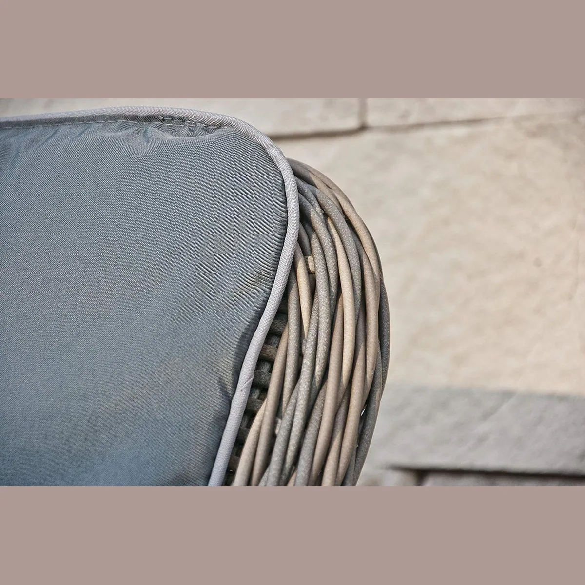 Ragnarök Möbel-Design Garten-Essgruppe, 6 Sessel & großer Tisch aus Polyrattan 5