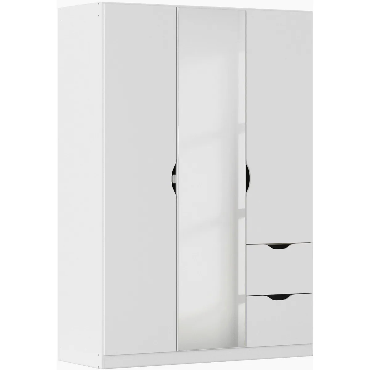 rauch Freiham Kleiderschrank, elegantes Design, großzügiger Stauraum, Spiegel inklusive