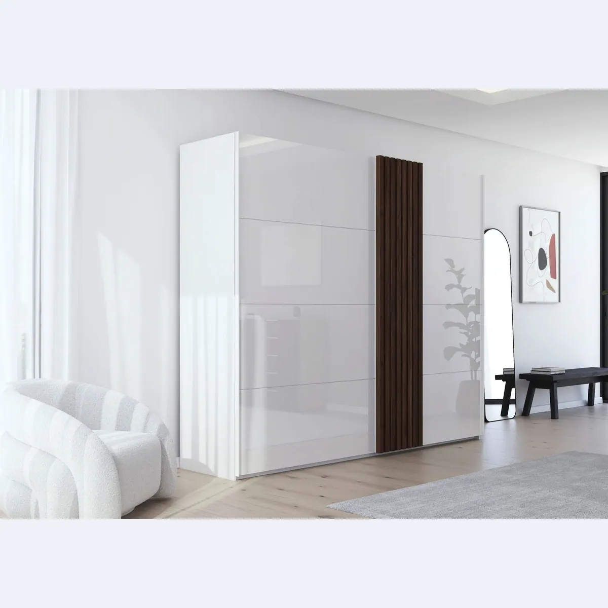 rauch Tegio Schwebetürenschrank, elegantes Design, geräuschlose Türen, hochwertige Materialien 2
