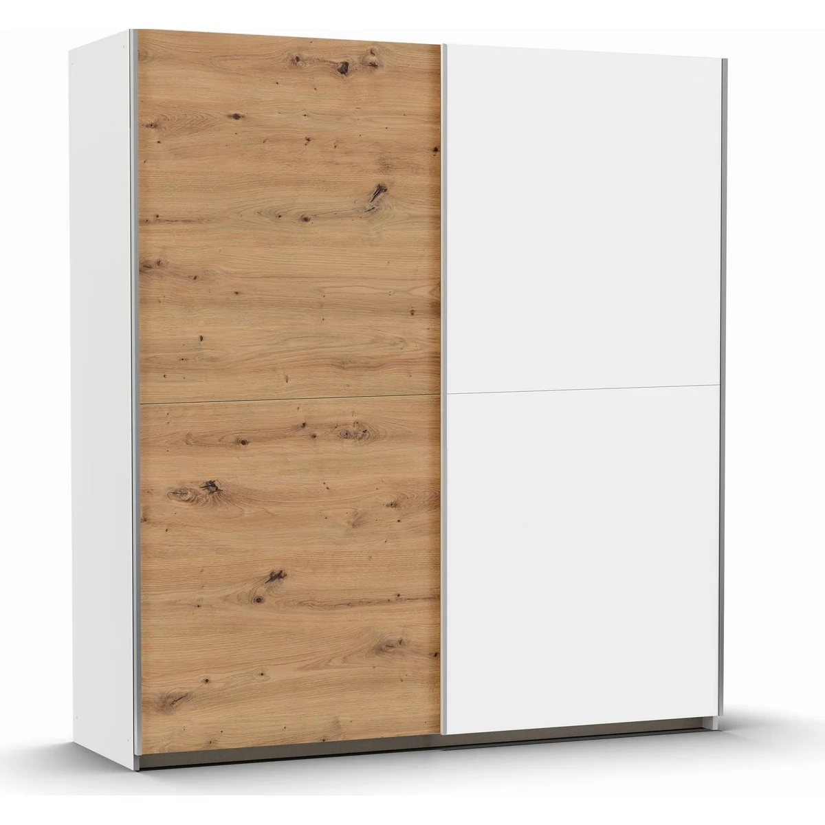 rauch Saturn Schwebetürenschrank, zeitloses Design, sanft gleitende Türen