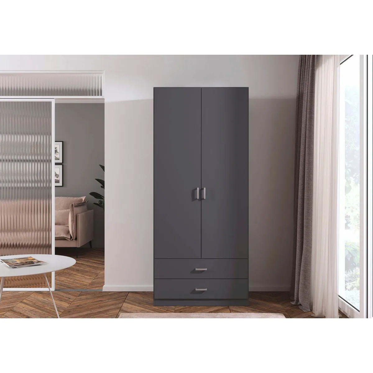 rauch GAMMA Drehtürenschrank, flexible Ausstattung, modernes Design