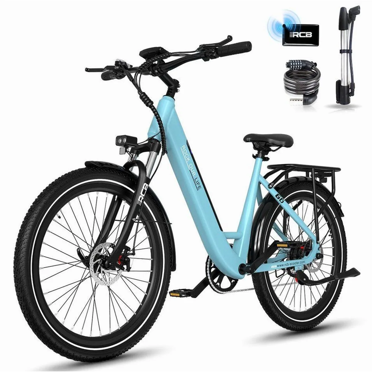RCB E-Bike Pedelec G6, kraftvoller Motor, hohe Reichweite, smarte Konnektivität